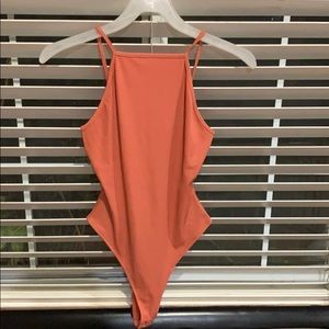 Forever 21  peach bodysuit